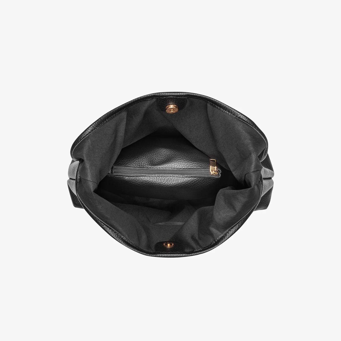 Minimalist Pebbled Vegan Leather Hobo Shoulder Bag With Matching Mini Pouch