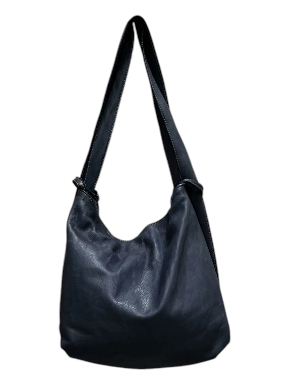 Washed Soft Calfskin Convertible Dual Wear Backpack Shoulder Bag