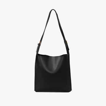 Structured Smooth Vegan Leather Adjustable Strap Work Tote Bag