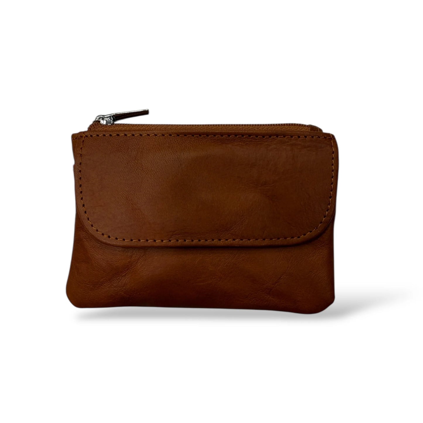Soft Lambskin Zip Compact Multi-Purpose Coin Purse