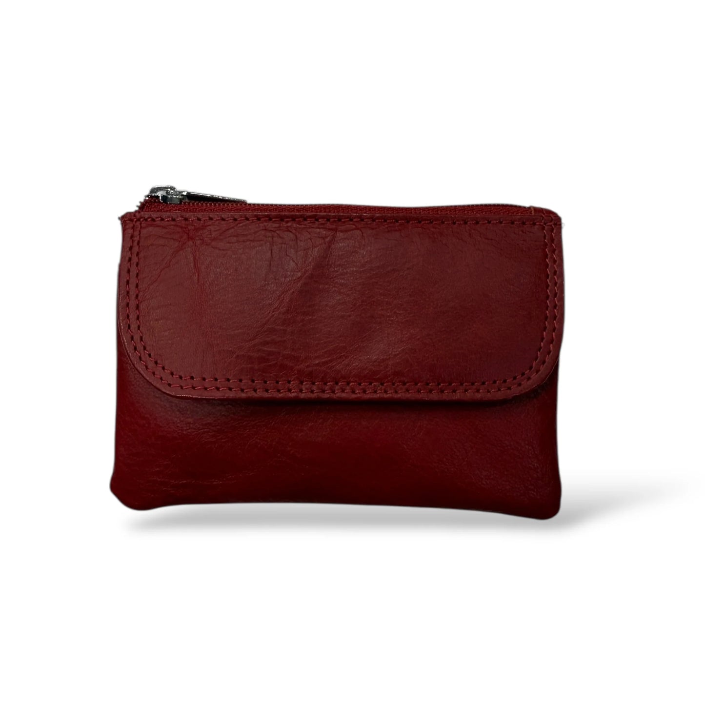 Soft Lambskin Zip Compact Multi-Purpose Coin Purse